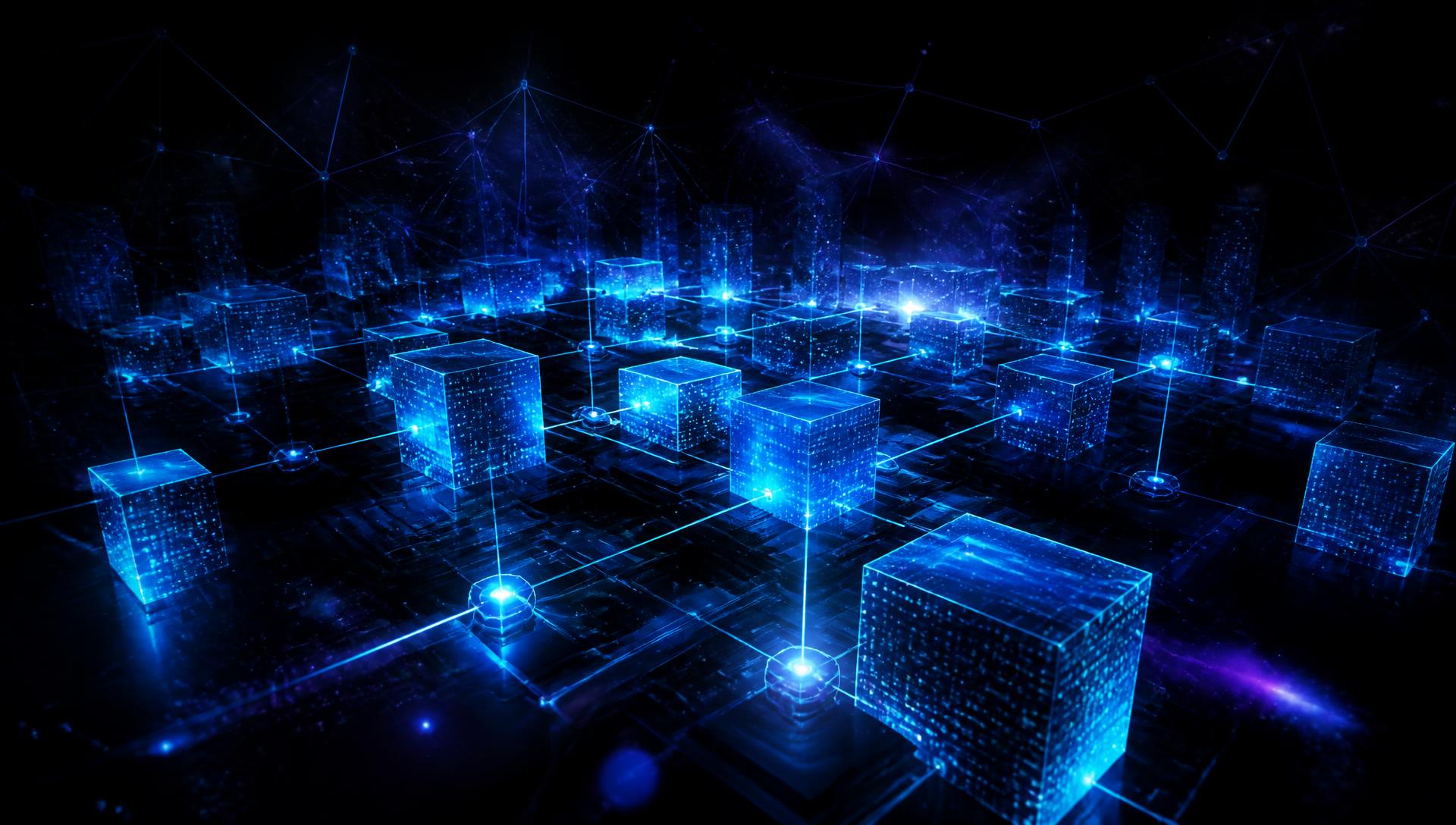 Mạng lưới node dữ liệu VNC Chain trong không gian 3D